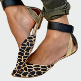 Karolína Elegantní Balerínky Animal Print Pohodlnější