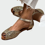 Sára Elegantní Sandalias Glitter Romantická Večerní