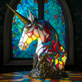 Aurora – Lampa ve vitrážích (jednorožec)