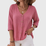 Fiona | Relaxed Button|Up Blouse