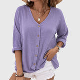 Fiona | Relaxed Button|Up Blouse