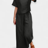 Anna Elegantní Conjunto Pantalón Y BlusaMangaCortaAireado
