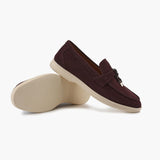 Old Money Suede Lady Loafers