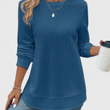 Nadyalyn | Elegáns O-nyakú Hosszúujjú