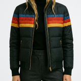 Astrid - Vintage Csíkos Pufferdzseki