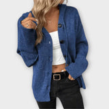 Karolína Elegantní Dámský Pletený Cardigan Knoflíky