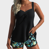 Magdaléna Elegantní Tankini Estampado Floral Plážové