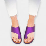 Karolína Elegantní Kožené Ergonomické Sandály Vložkou