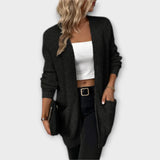 Magdaléna Elegantní Oversized Pletený Kardigan Kapsami