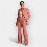 Věnceslava Sofistikovaný Kabát A Kalhoty Kancelářské