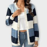 Veronika Elegantní Pruhovaný Cardigan Lottenia Měkký
