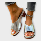 Kristýna Elegantní Sandály Stabilní Široký Podpatek