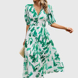 Merlin - Felszabadító Virágos Midi Ruha