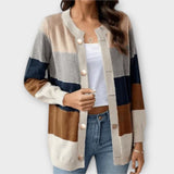 Veronika Elegantní Pruhovaný Cardigan Lottenia Měkký