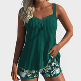 Magdaléna Elegantní Tankini Estampado Floral Plážové