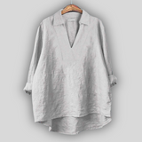 Věnceslava Elegantní Blusa de Lino Pohodnálehkostě