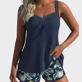 Magdaléna Elegantní Tankini Estampado Floral Plážové