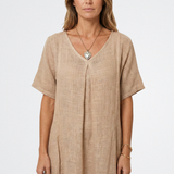 Fiona - Elegáns, könnyű V-nyakú ruha