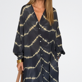 Amelie - Elegáns Boho Csíkos Maxiruha