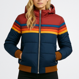 Astrid - Vintage Csíkos Pufferdzseki