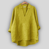 Věnceslava Elegantní Blusa de Lino Pohodnálehkostě