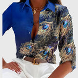 Laney | Feather Pattern Blouse