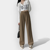 Karolína Elegantní Korejské Oversize Kalhoty Městské