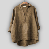Věnceslava NadčasověPřitažlivá Blusa de Lino con V