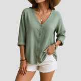 Fiona | Relaxed Button|Up Blouse