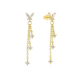 Mollie - Pillangó Fülbevalók Zirconiával