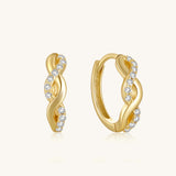 Huggie Fülbevalók Zirconia Kristályokkal – Priscilla