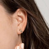 Huggie Fülbevalók Zirconia Kristályokkal – Priscilla