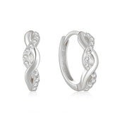 Huggie Fülbevalók Zirconia Kristályokkal – Priscilla