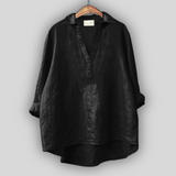 Věnceslava NadčasověPřitažlivá Blusa de Lino con V
