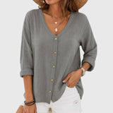 Fiona | Relaxed Button|Up Blouse