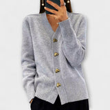 Jana Sofistikovaná Svetr VintagePreppy S Výstřihem
