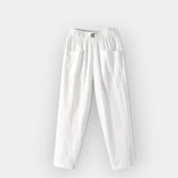 Věnceslava Nadčasová Pantalones De Lino Cómodos