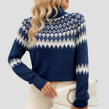 Ella | Elegant Geometric Knit Sweater