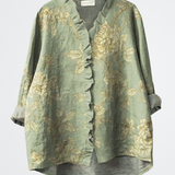 Margaret - Olivavirágos blúz