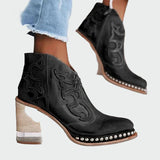 Lucie Elegantní Botas Bordadas Western RučněVyšívané