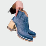 Lucie Elegantní Botas Bordadas Western RučněVyšívané