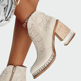 Lucie Elegantní Botas Bordadas Western RučněVyšívané