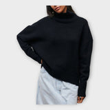 Lucie Elegantní Rolákový Svetr Minimalistický Stylový