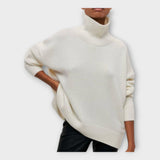 Lucie Elegantní Rolákový Svetr Minimalistický Stylový