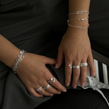 Magdaléna Sofistikovaná Anillo Abrazo Clásico Estilo