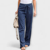 Karolína Elegantní Lněné Kalhoty Loreen VelmiPohodlné