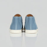 Pánské semišové loafery – Slip-On Chukka styl, plochý podpatek – Světle modré