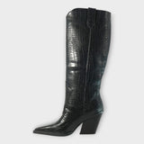 Věnceslava Sofistikovaná Botas Croco Tacón Kozačkové
