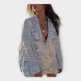 Magdaléna Sofistikovaná Lehký Hedvábný Elegantní Kaftan