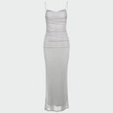 Karolína Elegantní Vestido de tul MaxiRomantickoÉterický